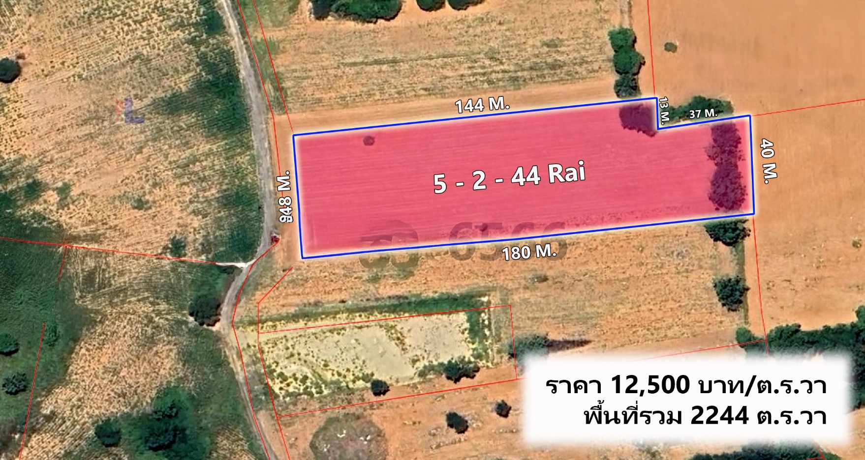 ที่ดินท่าช้างขนาด 5-2-44 ไร่ วิวเขา