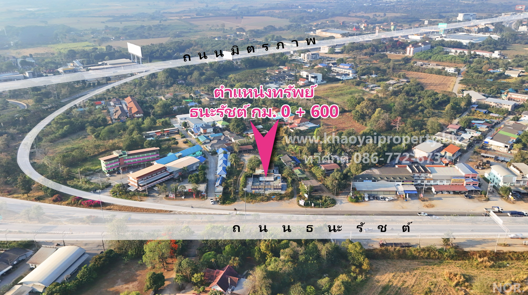 ที่ดินติดถนนธนะรัชต์ กิโลเมตรที่ 0+600 ขนาด 2-1-16ไร่ - Image 3