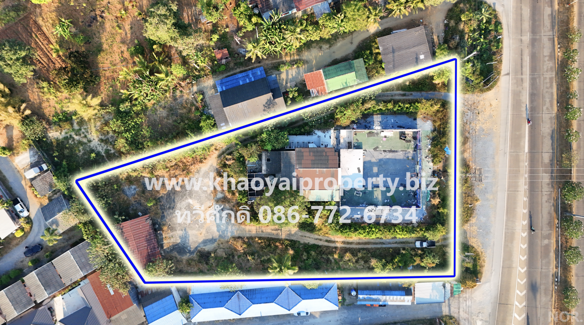 ที่ดินติดถนนธนะรัชต์ กิโลเมตรที่ 0+600 ขนาด 2-1-16ไร่ - Image 2